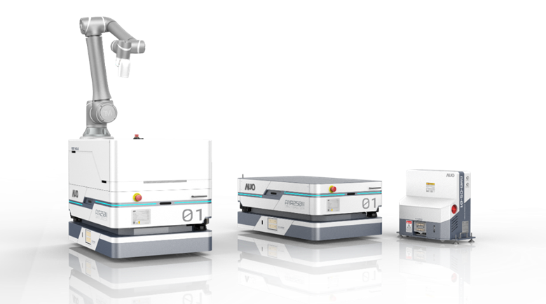 888电子數位開發的自主式移動機器人（AMR250M），搭配全向輪並結合AI演算法、2D LiDAR、3D攝影機等技術，協助客戶實現產線全自動化